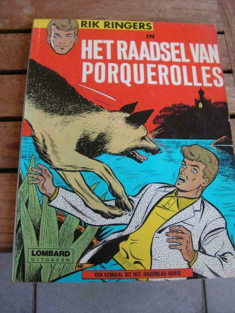Vintage strip Rik Ringers – “Het Raadsel van Porquerolles”, Eén stripboek, Ophalen of Verzenden, Gelezen