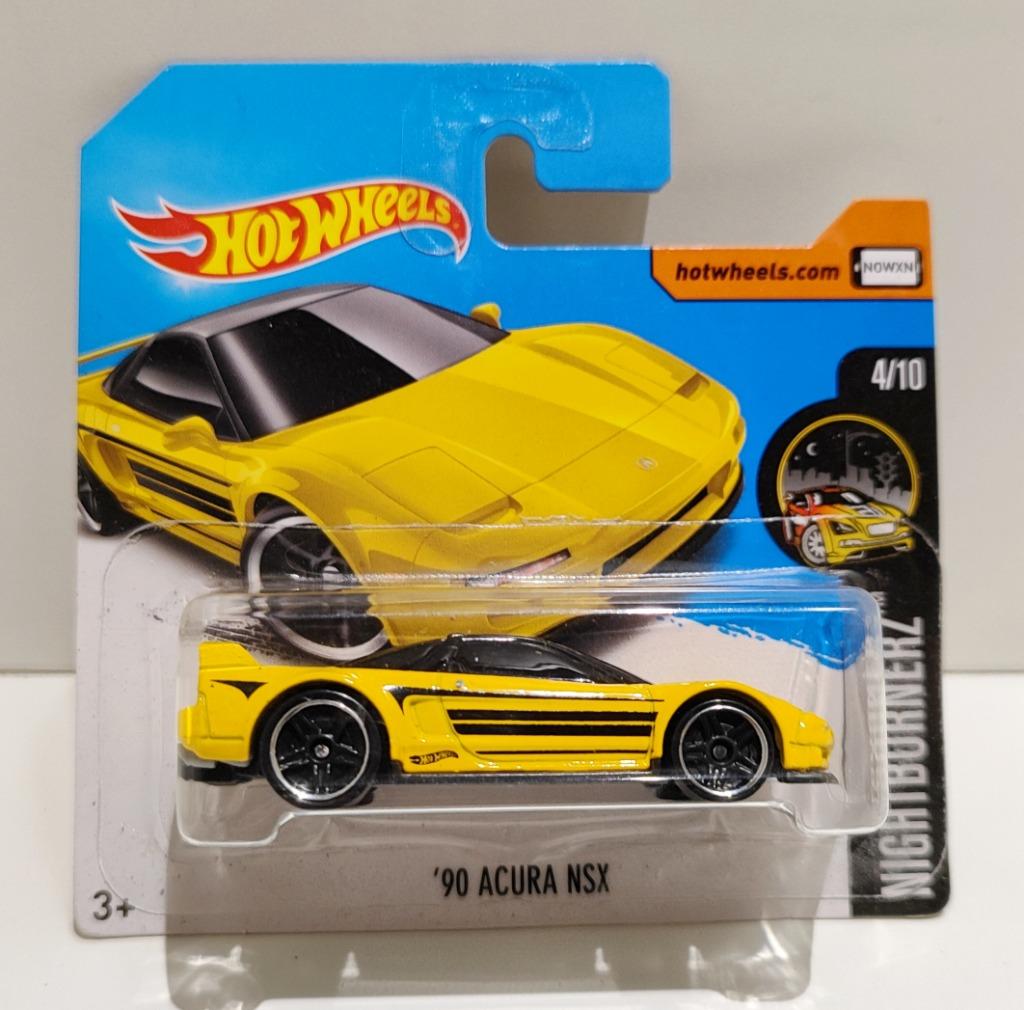 Hot Wheels '90 Acura Honda NSX Geel/Zwart (2017), Enlèvement ou Envoi