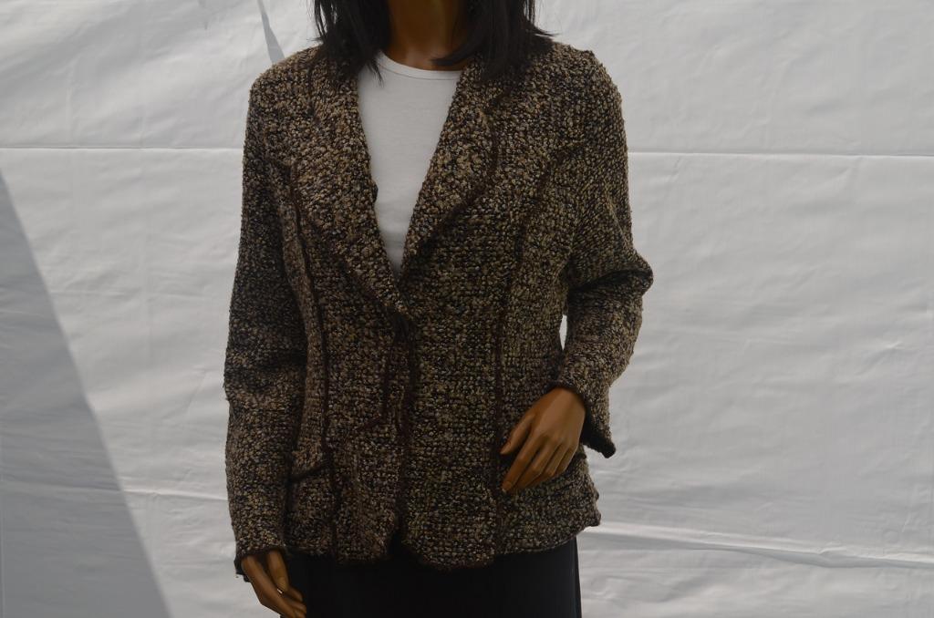 Damart vestje gespikkeld bruin Medium, Kleding | Dames, Truien en Vesten, Zo goed als nieuw, Maat 38/40 (M), Bruin, Ophalen of Verzenden