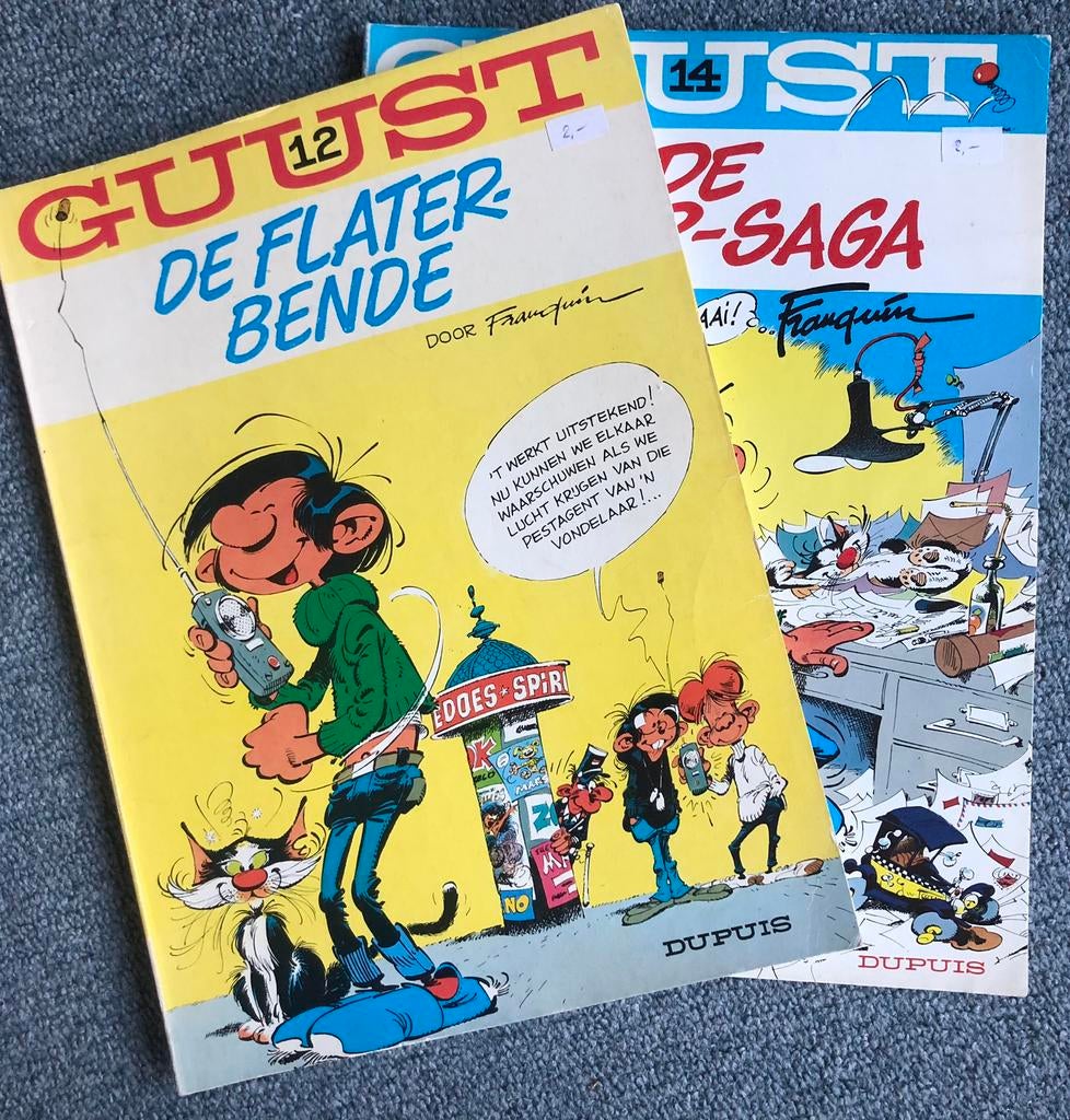 Strips 2 x Guust Flater, Ophalen of Verzenden, Gelezen
