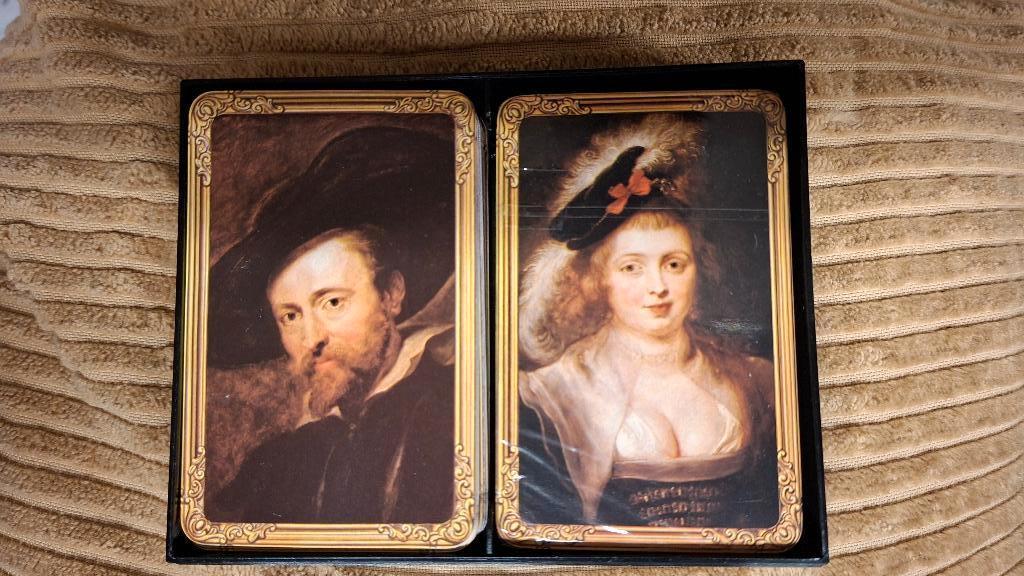 2 boeken Speelkaarten met Rubens en Hélène Fourment ,vintage, Verzamelen, Ophalen of Verzenden, Nieuw, Speelkaart(en)