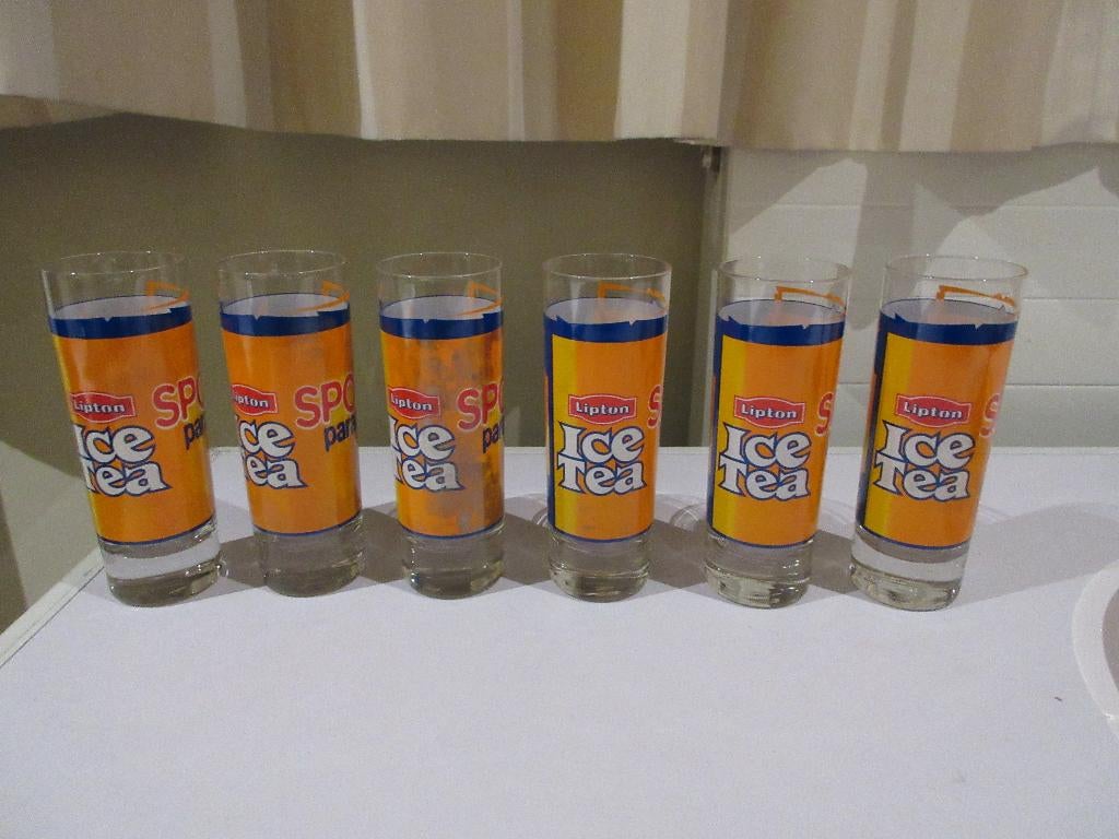 6 verres de la collection ICE TEA SPORT PARADISE Lipton, Collections, Enlèvement