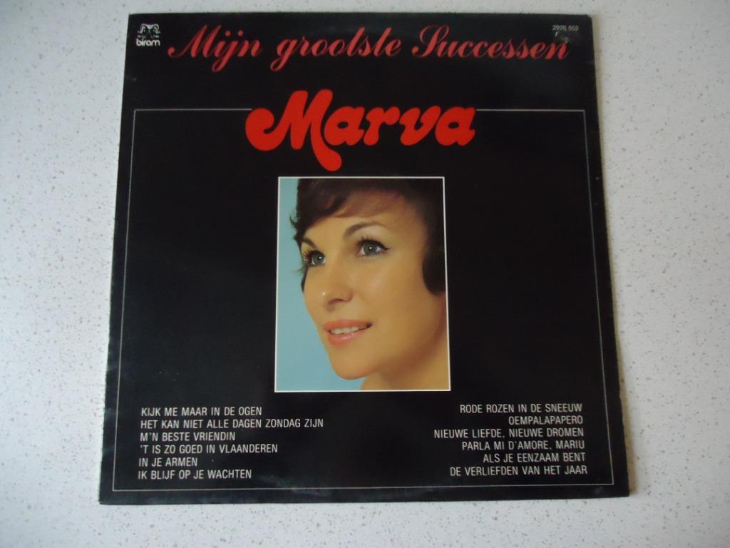 LP van "Marva" Mijn Grootste Successen anno 1980 als Nieuw, Ophalen of Verzenden, Zo goed als nieuw, 12 inch, Levenslied of Smartlap