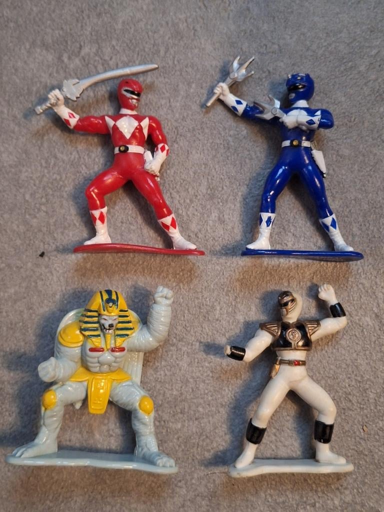 Mighty Morphin Power Rangers - lot minifiguren - Bandai 93, Enlèvement ou Envoi, Utilisé