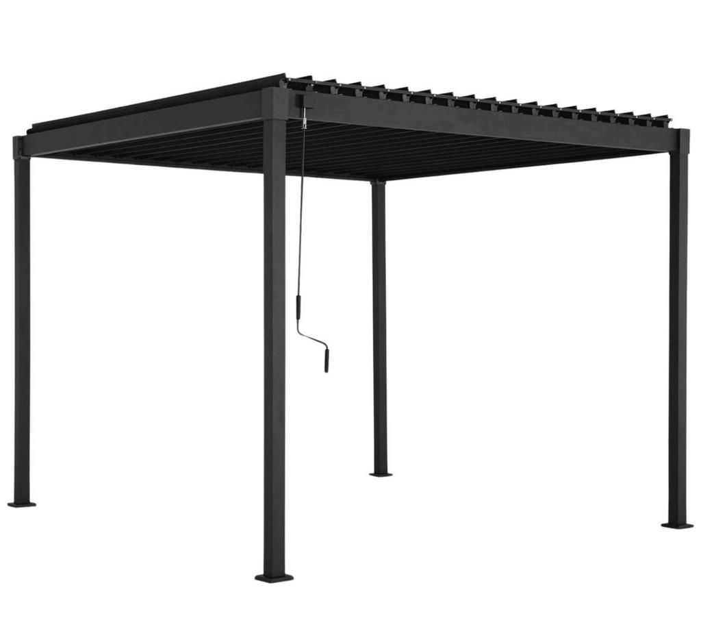 Pergola Mirador - 3x3m - NIEUW - Lamellenoverkapping, Ophalen of Verzenden, Nieuw, Tuinpaviljoen