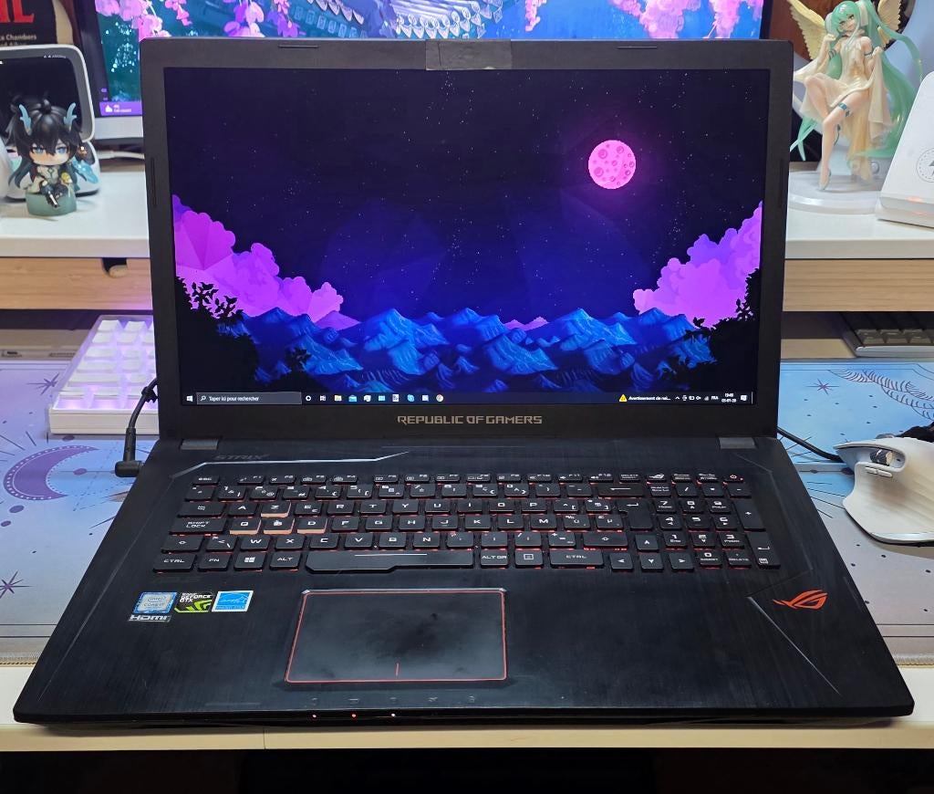 Pc portable gamer asus GL753V - i7 - gtx 1050, 17 pouces ou plus, 8 GB, ASUS, Utilisé