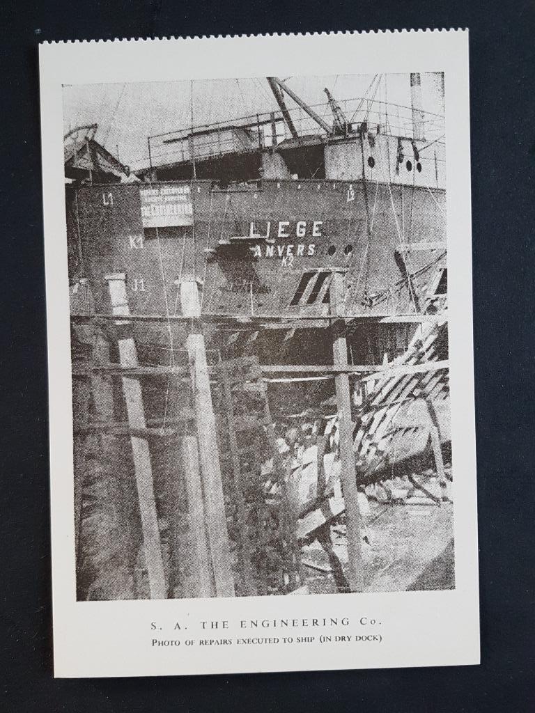 Postkaart S.A. The Engineering Boot Liège Anvers Antwerpen, Enlèvement ou Envoi, 1960 à 1980, Non affranchie, Anvers