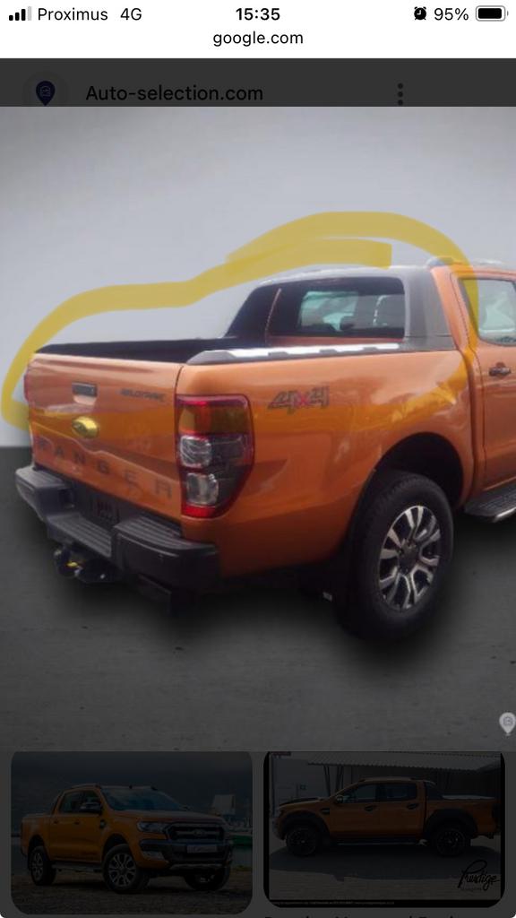 Wisselstuk ford Ranger wildtrack 2016 dakspoiler+ zijstukkek, Enlèvement