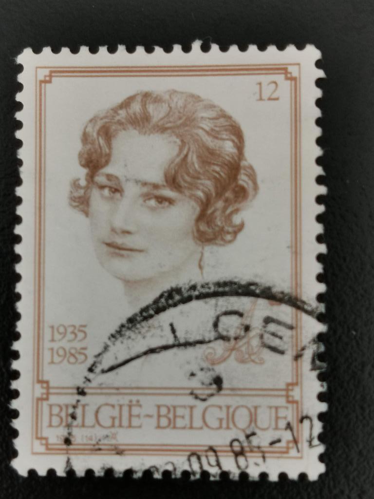 Belgique 1985 - 50 ans de la mort de la reine Astrid, Enlèvement ou Envoi, Affranchi, Maison royale