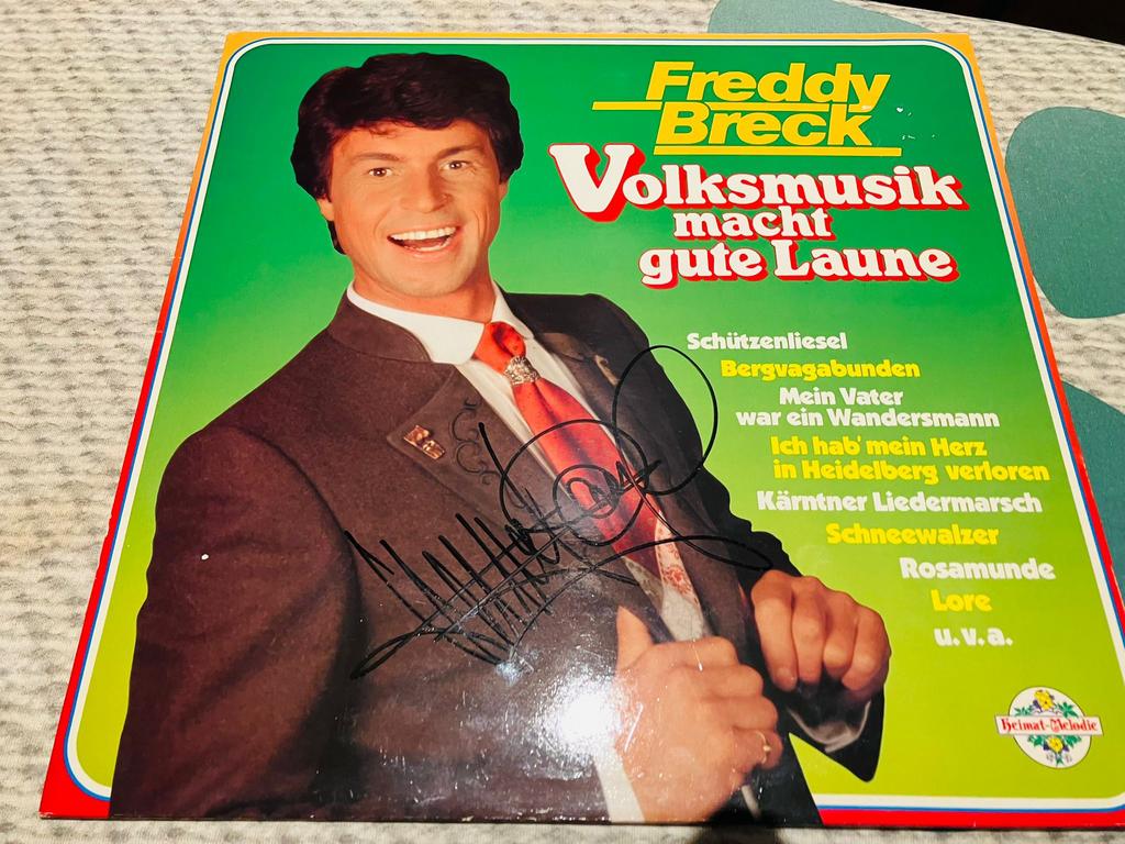 Freddy Breck gesigneerde Lp, Verzamelen, Ophalen of Verzenden, Zo goed als nieuw