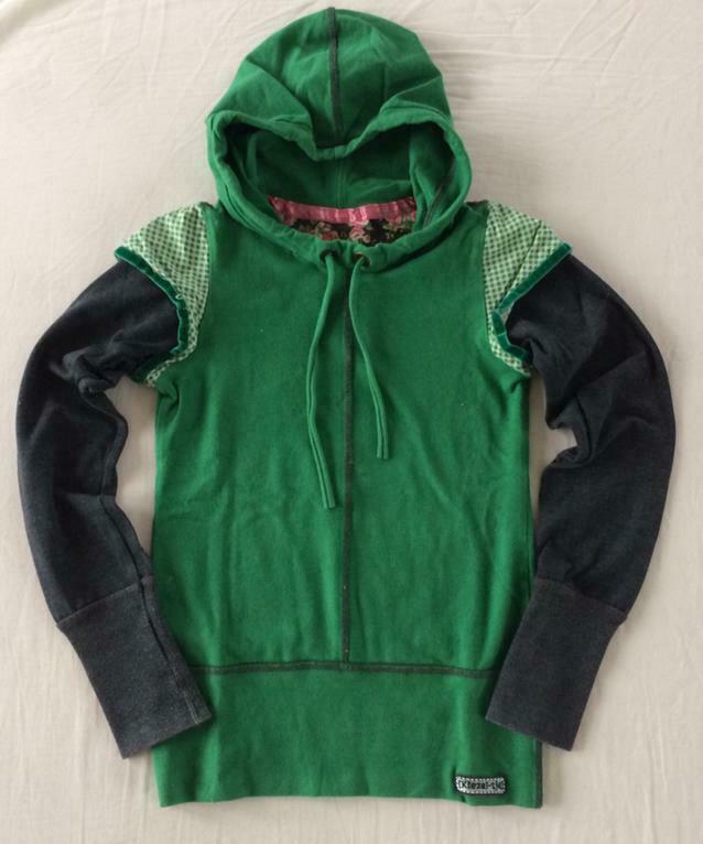 longsleeve hoodie shirt Kiezeltje 134 140 groen lange mouwen, Gebruikt, Meisje, Ophalen of Verzenden, Kiezeltje