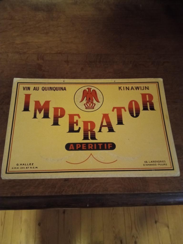 Carton publicitaire Imperator Aperitif, Enlèvement, Comme neuf, Panneau publicitaire