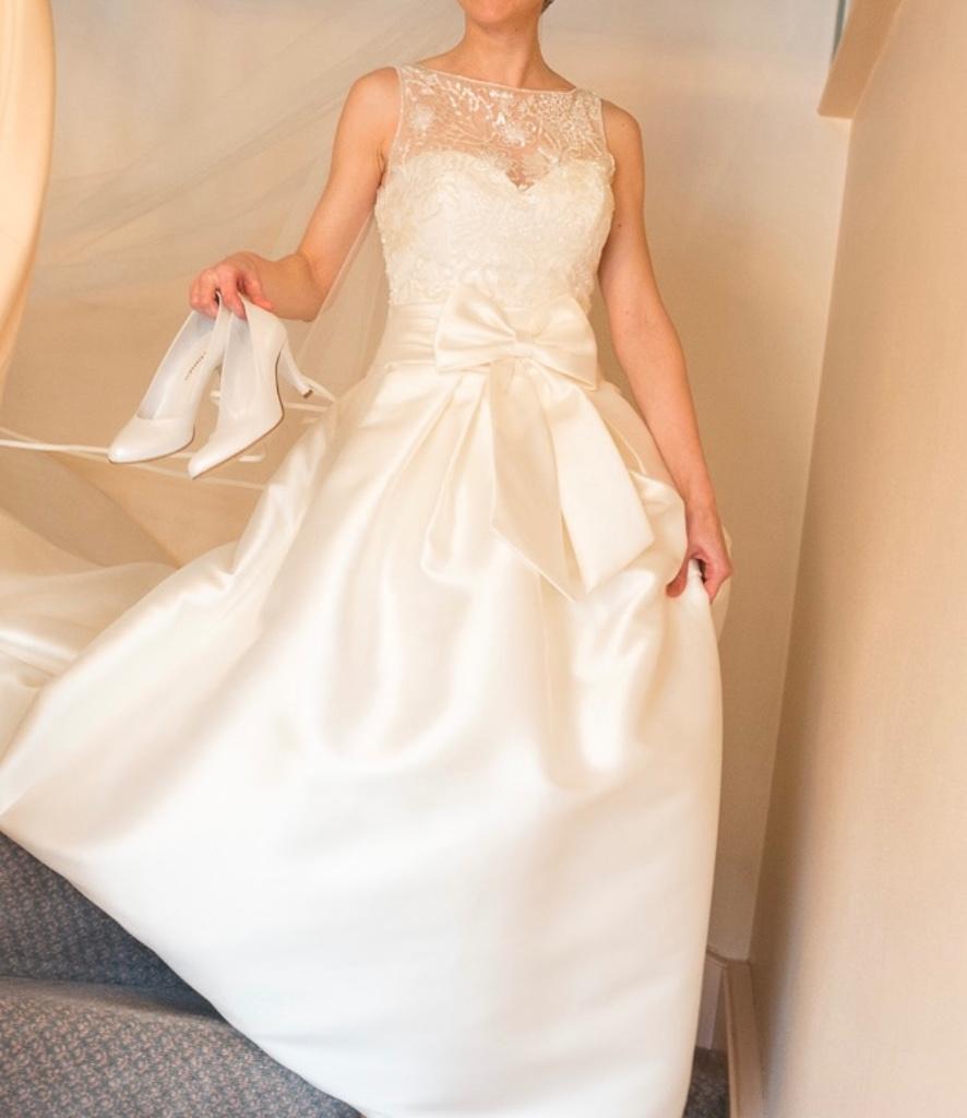 Rosa Clara trouwkleed / robe de marriage / wedding dress, Kleding | Dames, Trouwjurk, Rosa Clara, Beige, Ophalen of Verzenden
