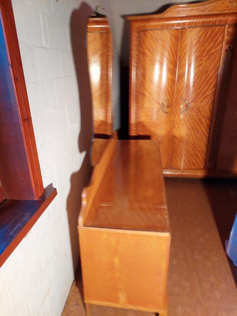 Retro 2 persoonsslaapkamer, Huis en Inrichting, Slaapkamer | Bedden, Ophalen, 90 cm