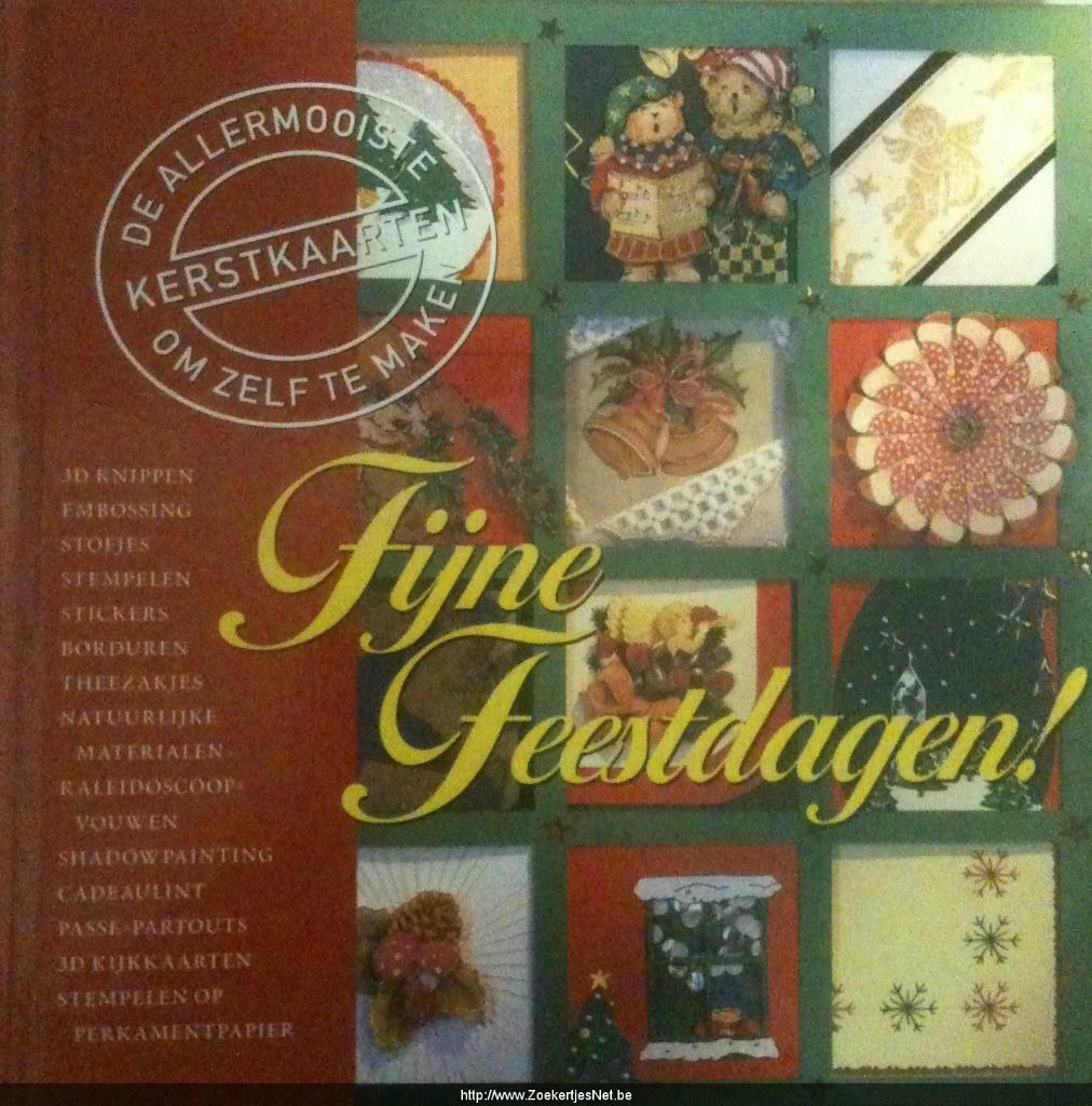 Fijne feestdagen, (kerstkaarten om zelf te maken), Ophalen of Verzenden
