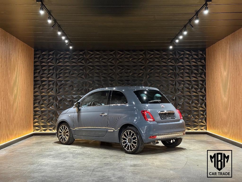 ✅ Fiat 500 1.2i Lounge GARANTIE Panoramisch Dak Navi, 4 zetels, 4 cilinders, Leder en Stof, Bedrijf