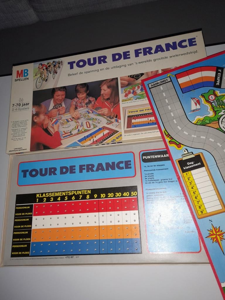 Bordspel jaren '70 Tour de France, Hobby en Vrije tijd, Gezelschapsspellen | Bordspellen, Ophalen