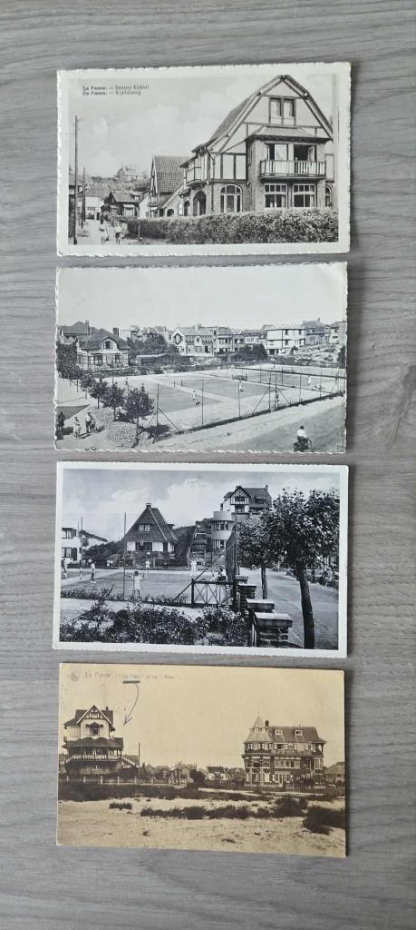 Oude postkaarten De Panne, Verzenden, 1920 tot 1940, Gelopen, West-Vlaanderen