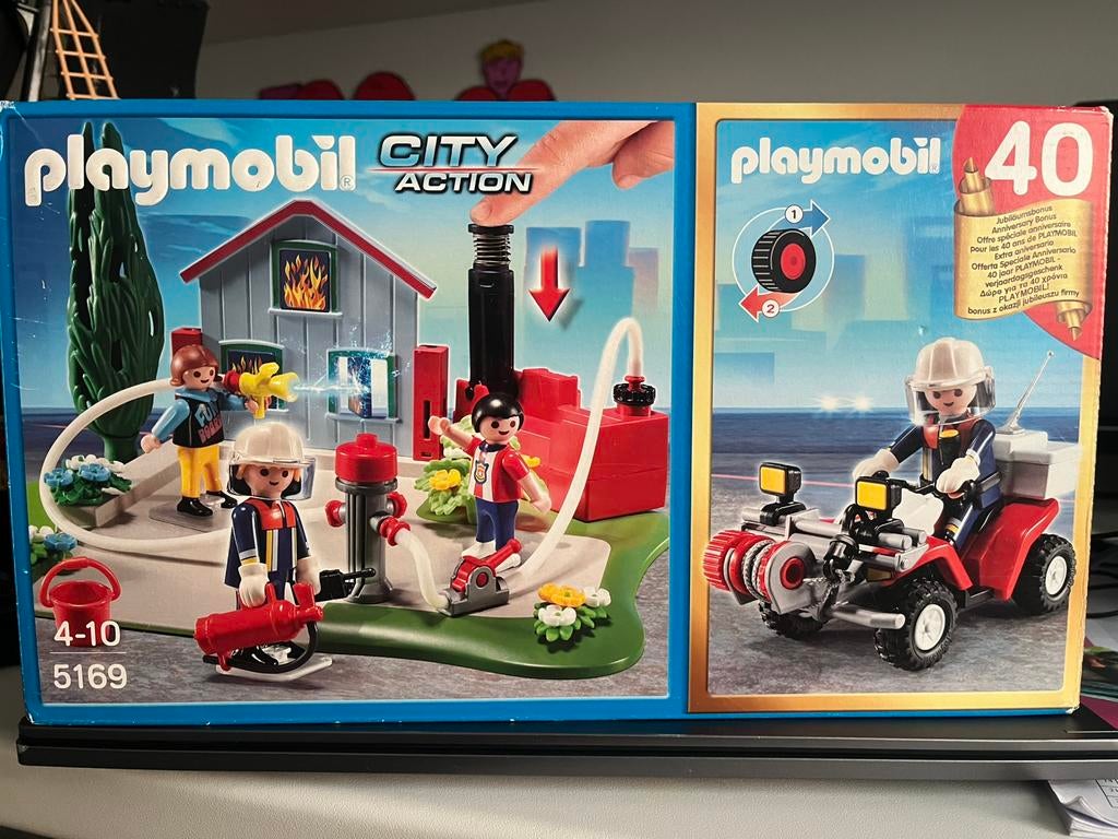 40 jaar Playmobil brandweer en kids, Ophalen of Verzenden, Zo goed als nieuw