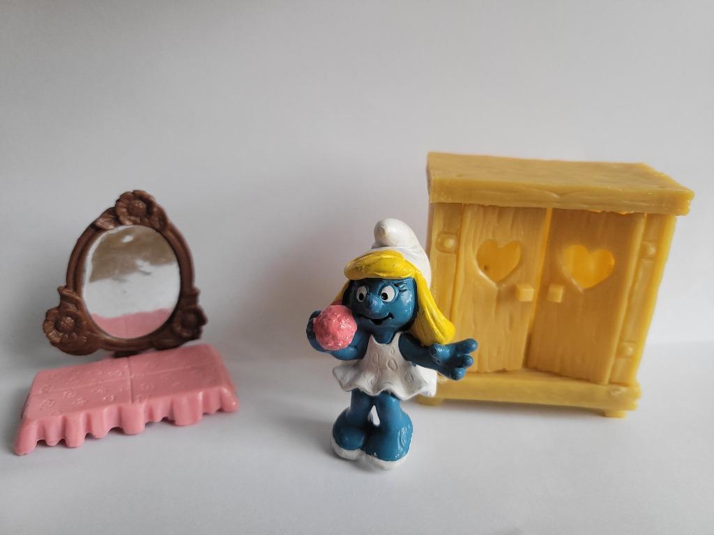 Schtroumpf – Partie de la chambre de la Schtroumpfette -  40, Enlèvement ou Envoi, Utilisé, Schtroumpfette, Maison ou Attribut