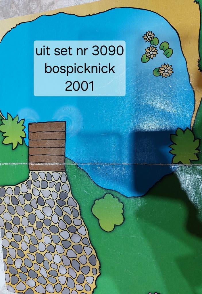 Lego duplo kartonnen speelplaten(3089-3090)uit 2001, Enlèvement ou Envoi, Comme neuf, Duplo