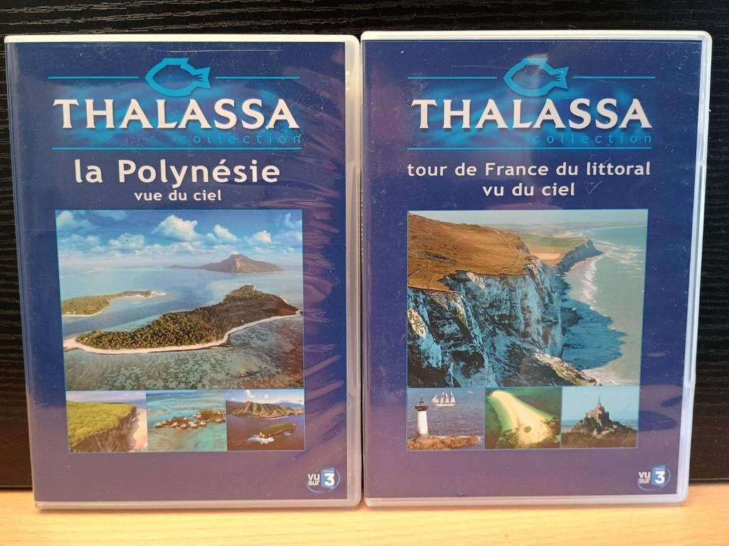 3 DVD-SET "THALASSA - POLYNÉSIE & TOUR DE FRANCE LITTORAL", Alle leeftijden, Ophalen of Verzenden, Zo goed als nieuw, Natuur