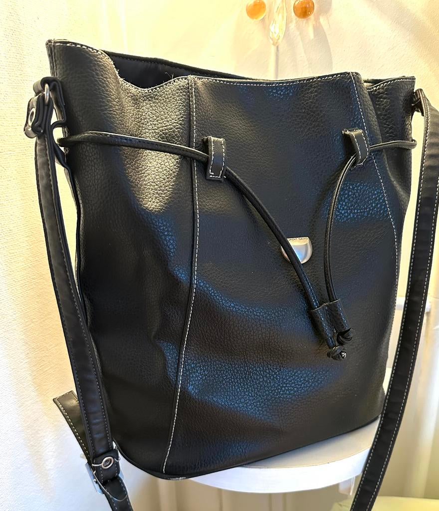Grand sac pour ordi, tablette, Laurent David, 38 x 33 cm, Comme neuf, Noir, Autres marques