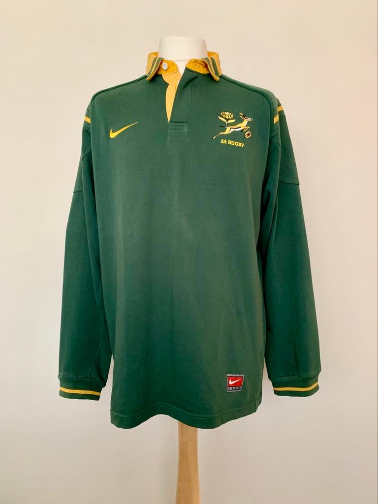 South Africa Springboks Late 90s 2000s Nike rugby shirt, Sport en Fitness, Rugby, Ophalen of Verzenden, Gebruikt, Kleding