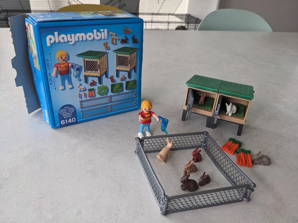 Playmobil Country 6140 konijnenset, Ophalen of Verzenden, Zo goed als nieuw, Complete set