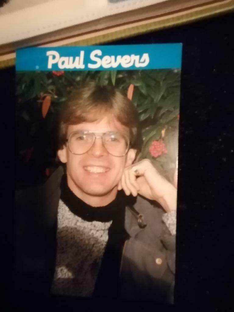 Foto Paul Severs met handtekening, Envoi, Photo