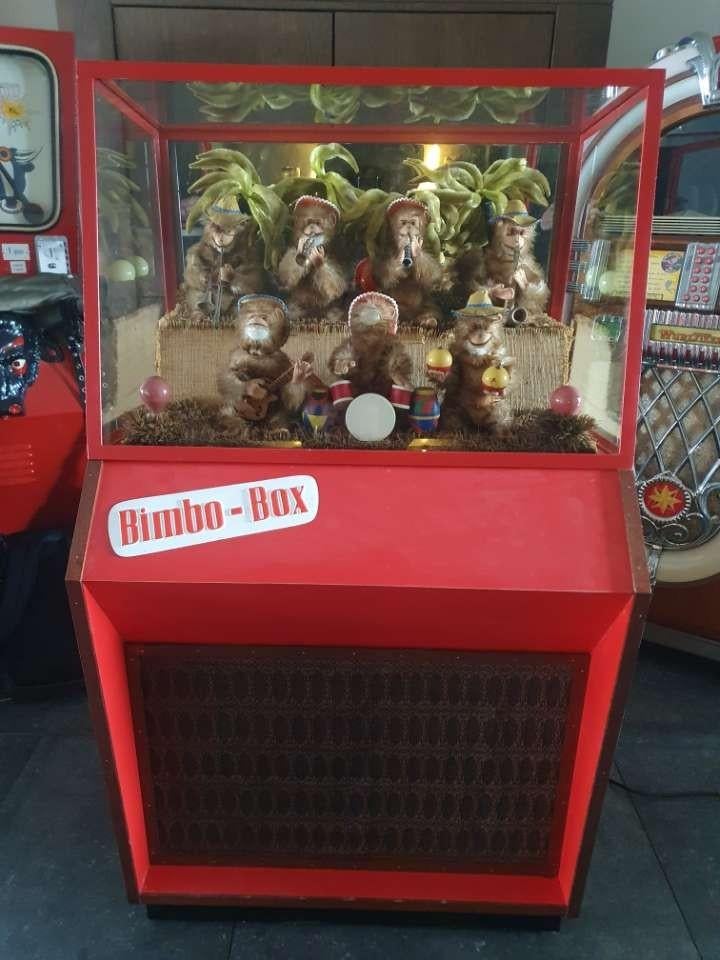 Jaren 70 super mooie bimbobox automaton, Ophalen