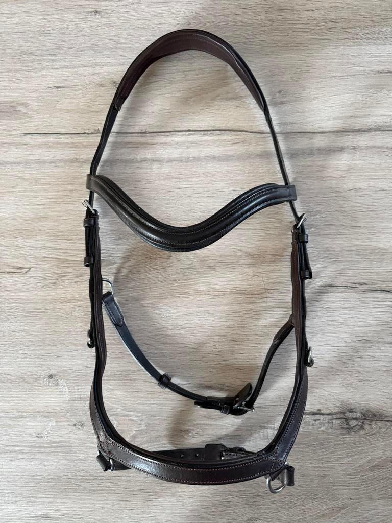 Hoofdstel Rambo Micklem - COB - bruin, Dieren en Toebehoren, Ophalen of Verzenden, Zo goed als nieuw, Dressuur