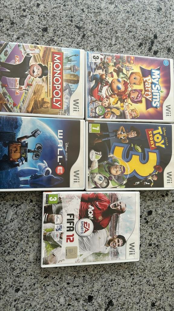 Wii spelletjes 5 stuks, Ophalen, Zo goed als nieuw, Muziek