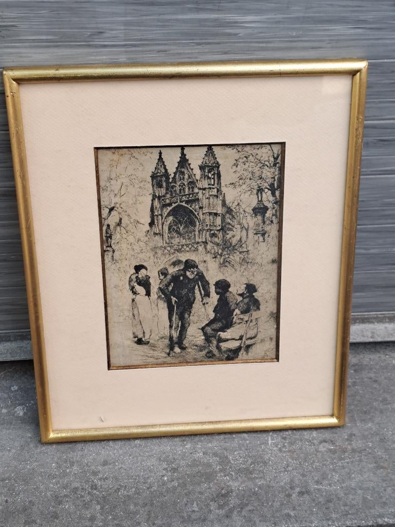 gravure de kurt peiser, Antiek en Kunst, Ophalen of Verzenden