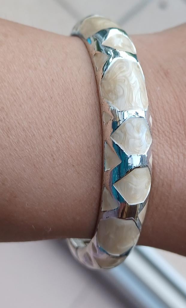 Leuke armband, collectie Sal y Limon, amper gedragen, Ophalen of Verzenden, Zo goed als nieuw, Zilver, Zilver