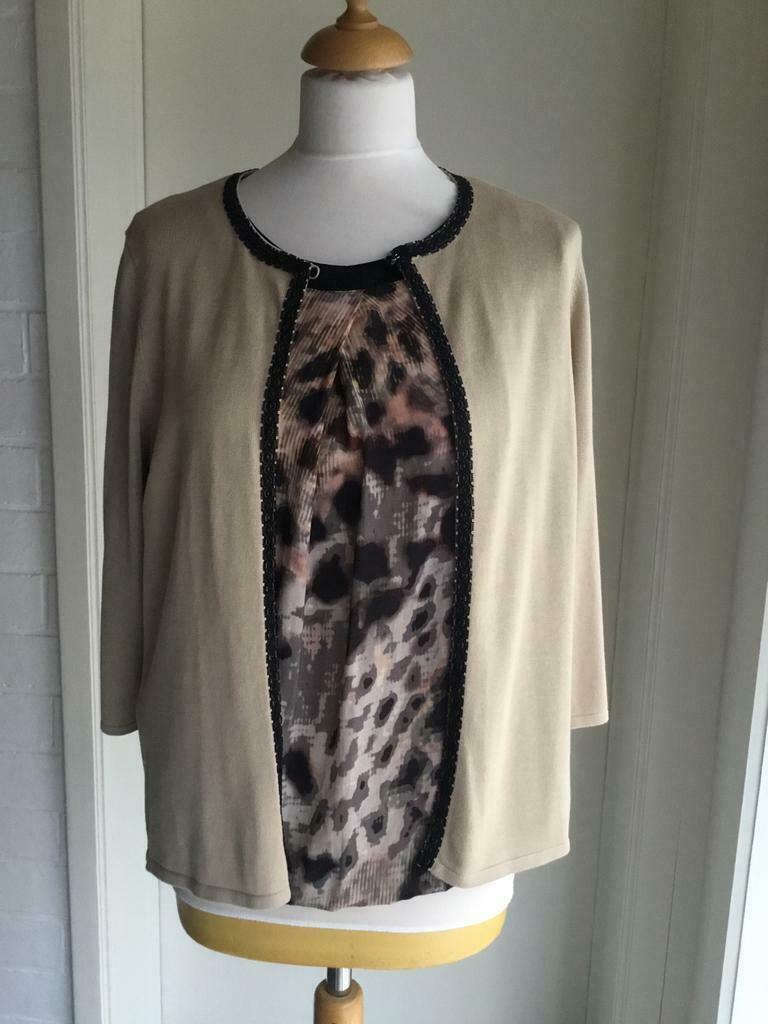 Betty Barclay blouse en Peter Hahn vestje 36/38 NIEUW, Beige, Betty Barclay, Nieuw, Ophalen of Verzenden