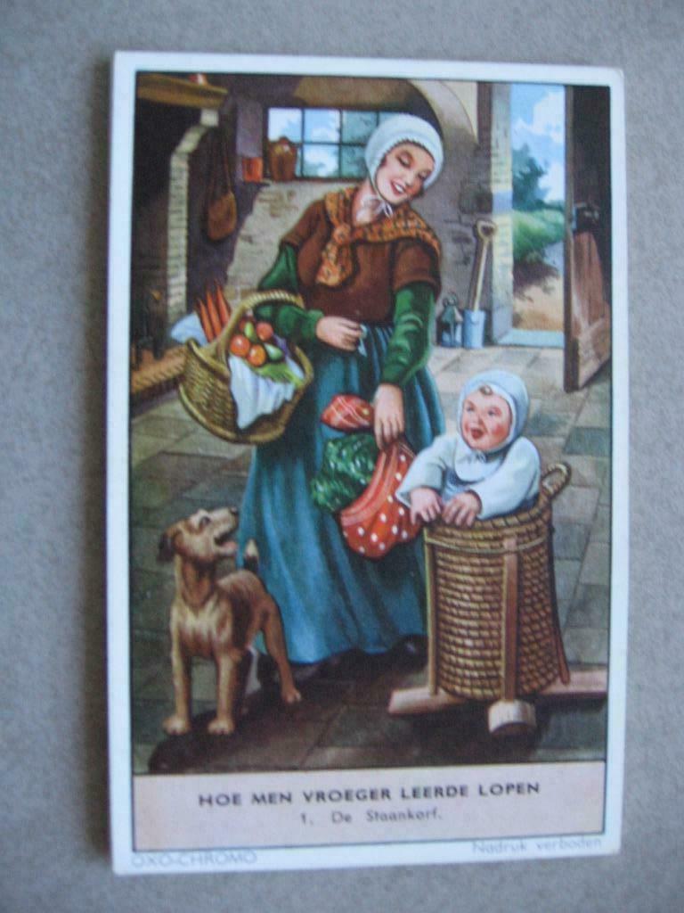 liebig serie COMMENT LES GENS A APPRIS A MARCHER !!!!!!!!!!!, Enfant, Enlèvement ou Envoi, Gravure, Comme neuf