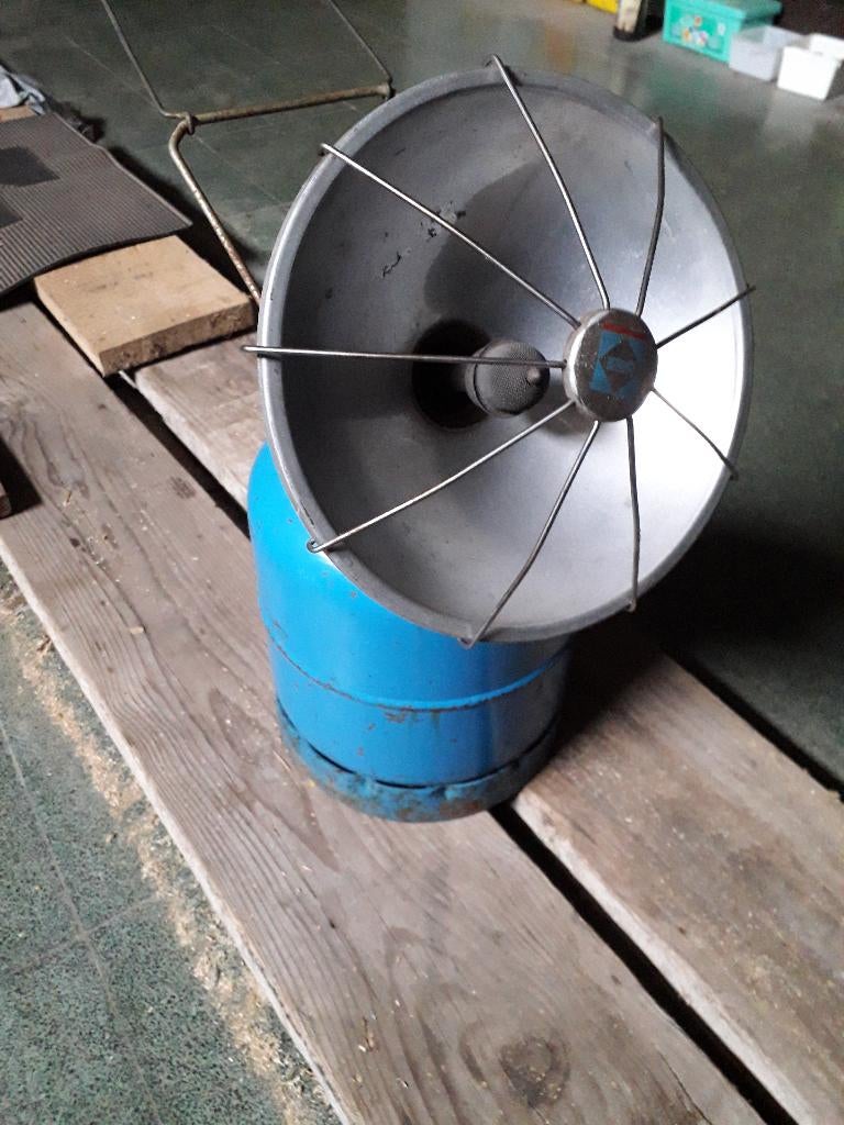 Bonbonne camping gaz avec chauffage radian, Enlèvement, Utilisé
