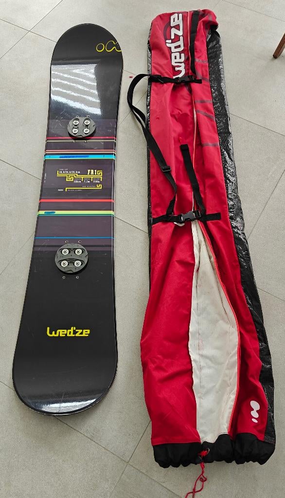 snowboard + fixations + chaussures + housse, Enlèvement, Utilisé, Autres types