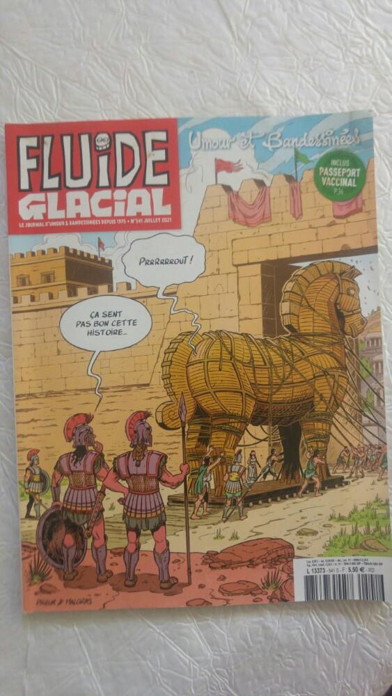 Revu journal fluide glacial n 541 juillet 2021, Livres, Enlèvement ou Envoi, Comme neuf