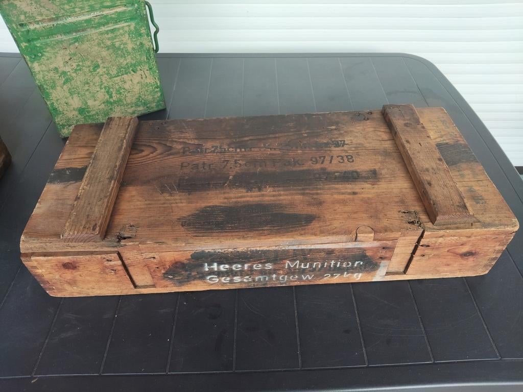 Boîte à munitions allemande WH 7,5 cm PAK 97/38, Enlèvement ou Envoi