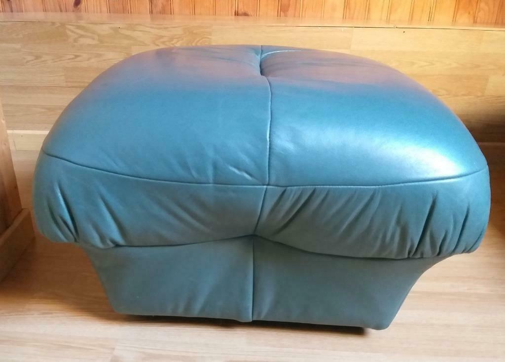 Pouf en cuir, Enlèvement, 50 à 75 cm, Cuir, 50 à 75 cm