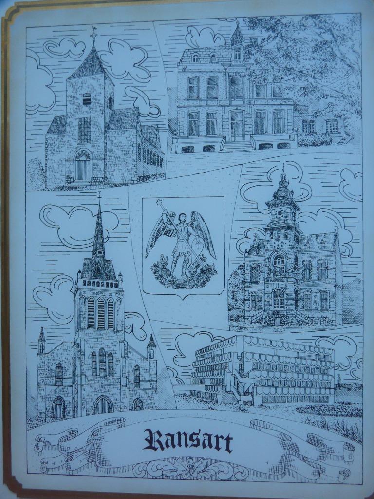 CADRE EN BOIS AVEC MONUMENTS DE RANSART, Maison & Meubles, Maison & Meubles | Autre, Neuf, Enlèvement