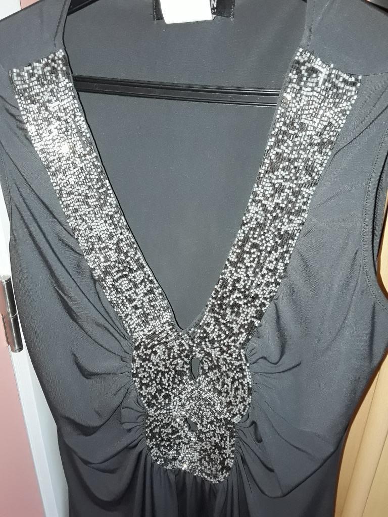 Robe cocktail, Taille 38/40 (M), Gris, Enlèvement ou Envoi, Robe de cocktail