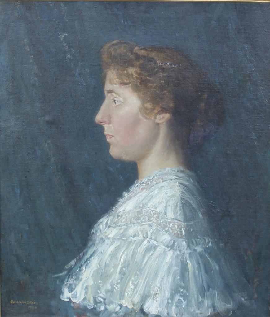 Edmond Van Offel (1871-1959): Portret 1904 (70 x 80 cm), Enlèvement ou Envoi