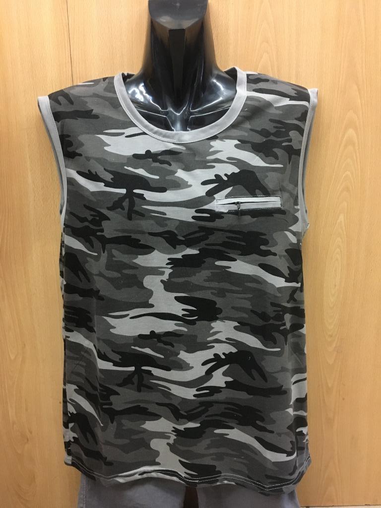 T-shirt zonder mouwen zomer camouflage militair, Kleding | Heren, T-shirts, Andere, Overige kleuren, Verzenden, Nieuw