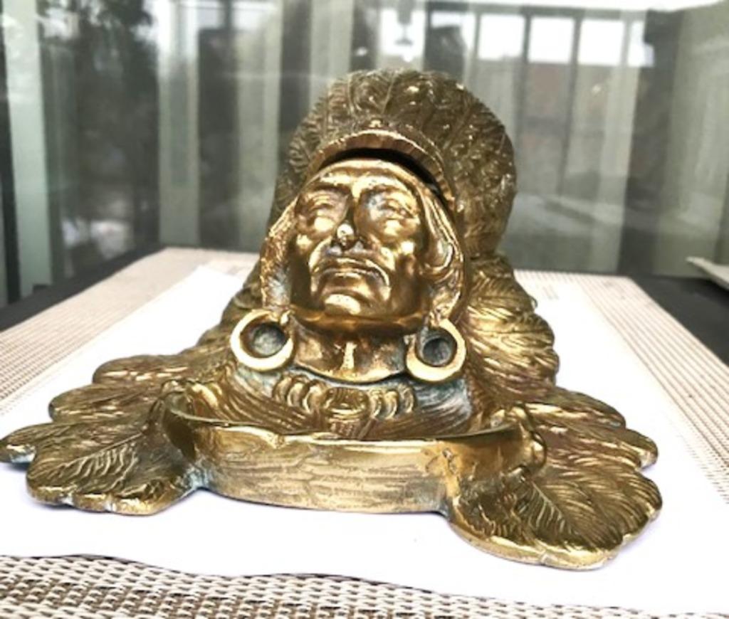 Inktpot Brons Museumstuk Antiek✨😎💎😍👀🎁😍🤗👌, Antiek en Kunst, Ophalen of Verzenden, Brons