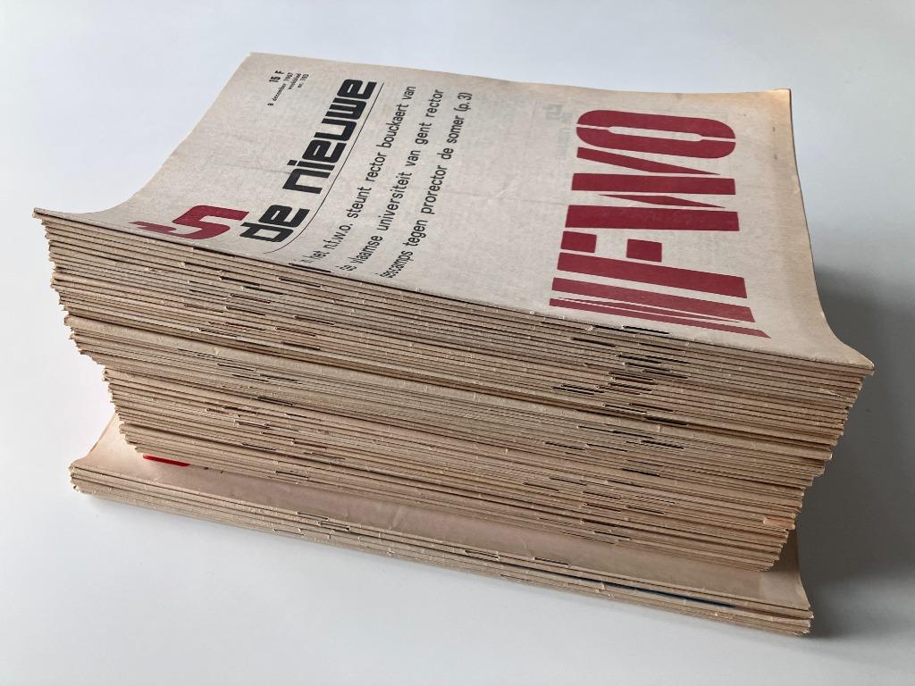De Nieuwe - Vlaams opinieweekblad 1967-1970, Boeken, Tijdschriften en Kranten, Ophalen of Verzenden