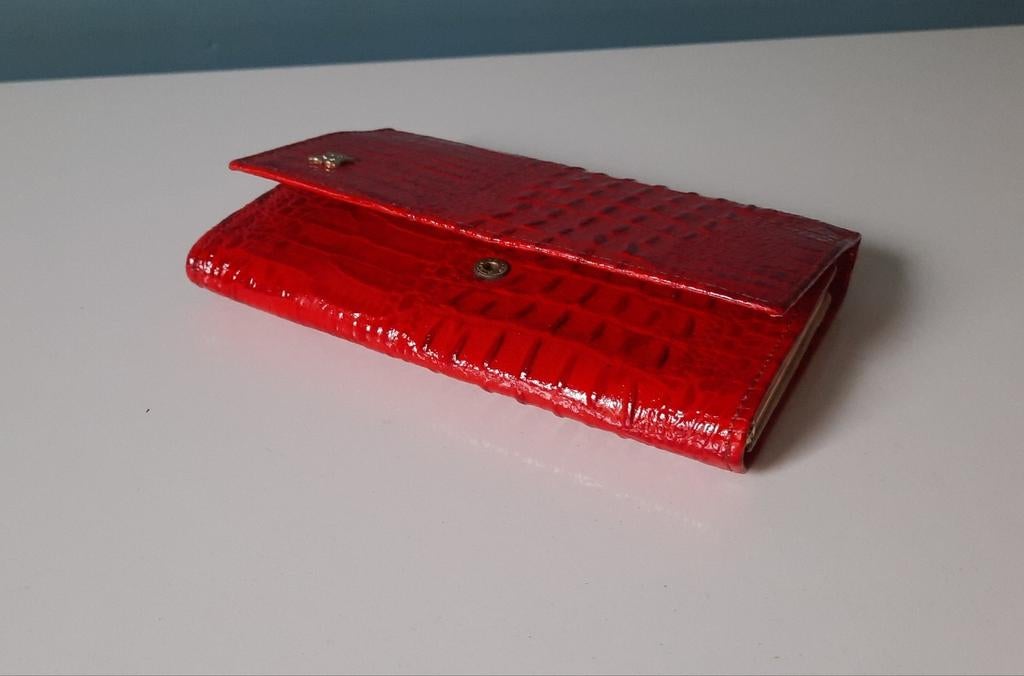 Portemonnee, Ophalen of Verzenden, Gebruikt, Rood, Leder