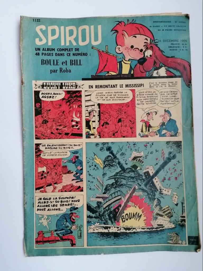 Spirou 1132 - 24 décembre 1959 - BD ancienne, Une BD, Enlèvement ou Envoi, Utilisé